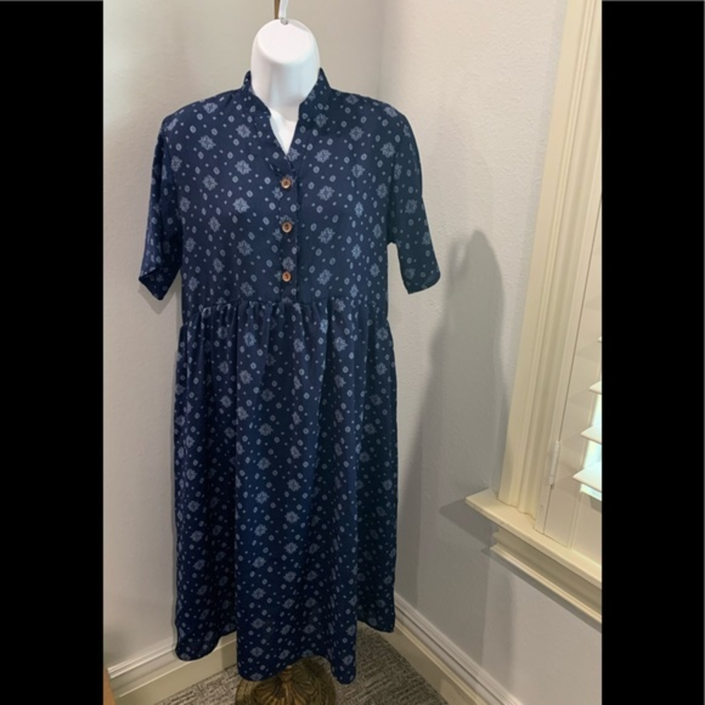 Lake Flower Maxi Tunic Dress No size fits like a‎ Med Oversight